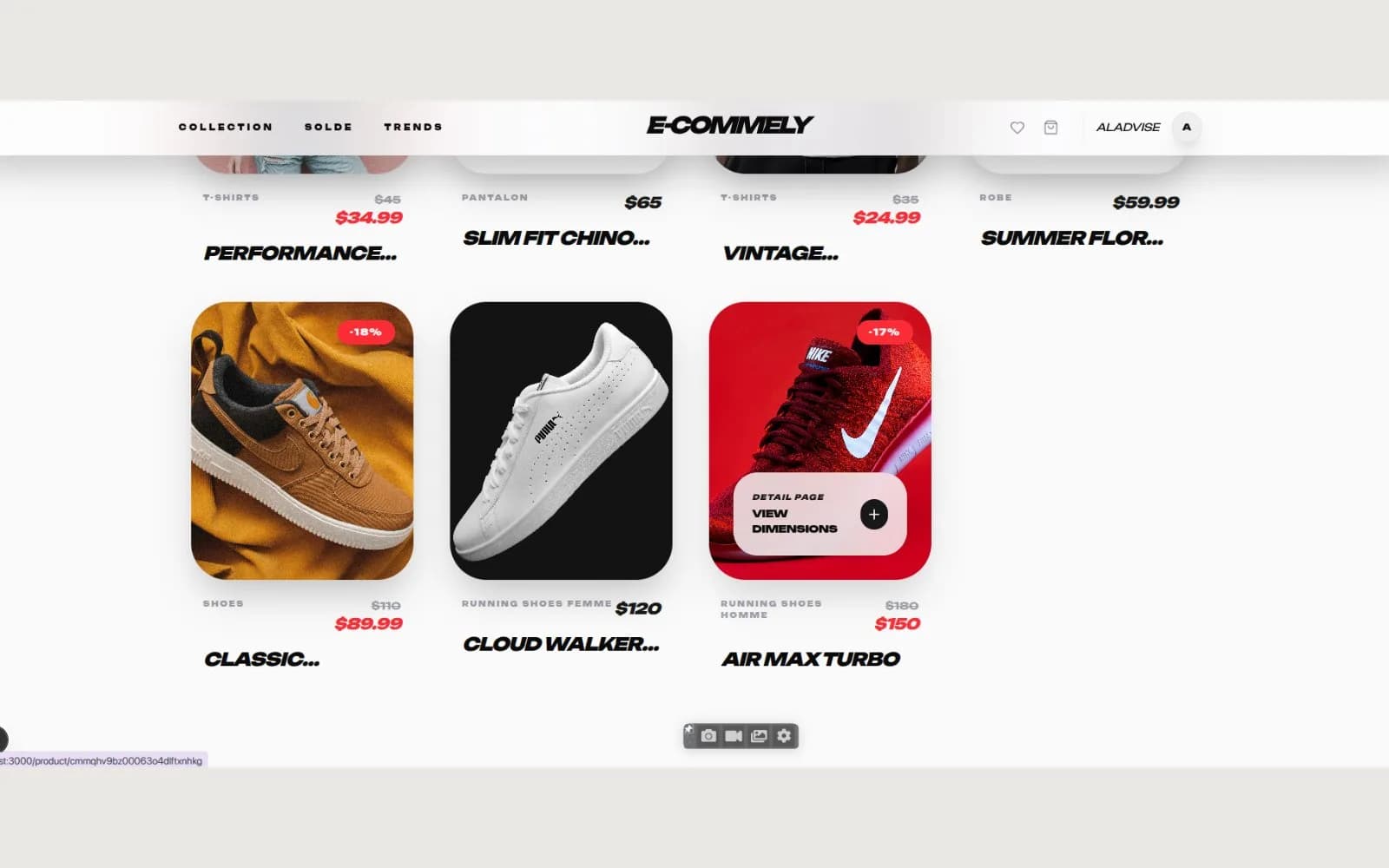 Ecommely — Grille produits